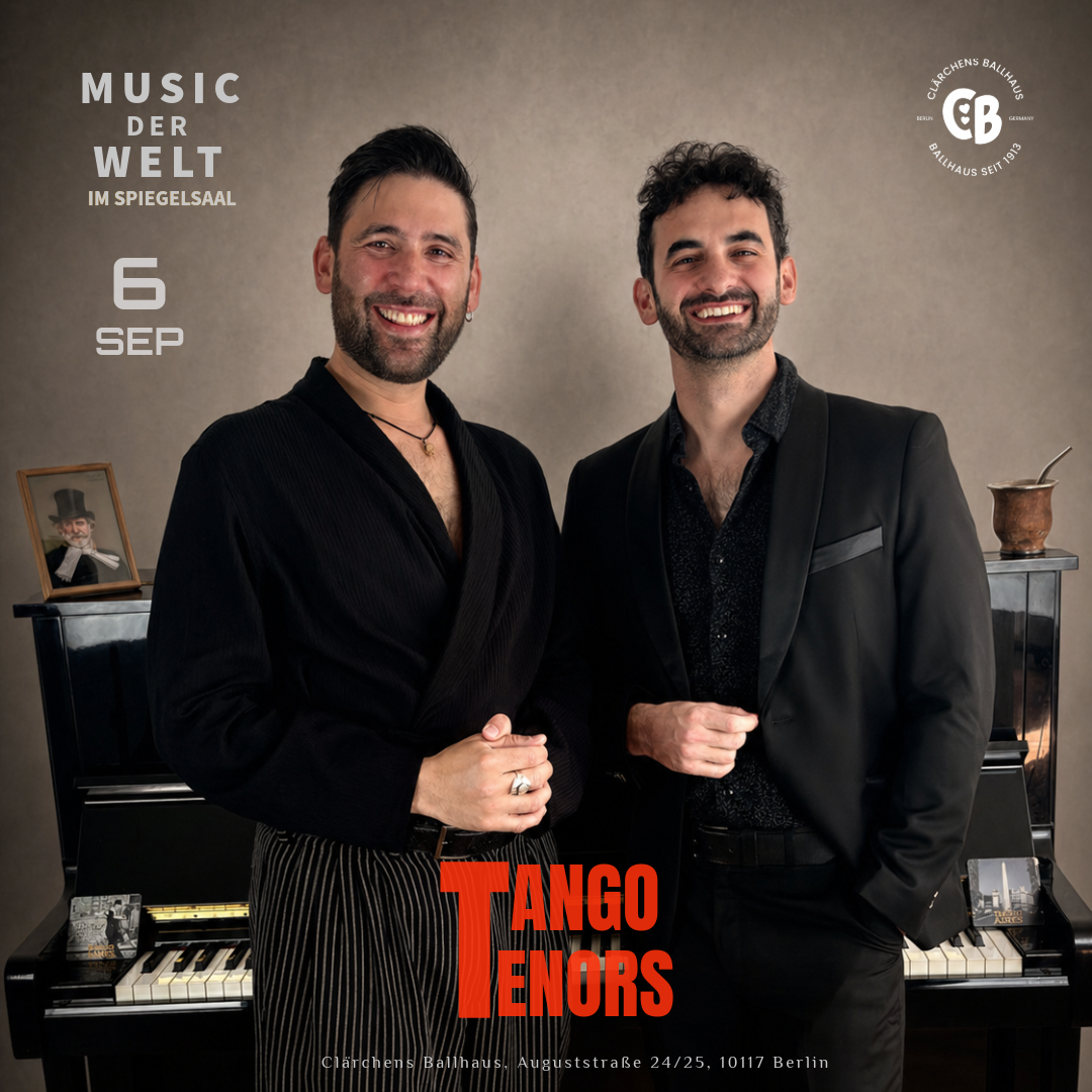 Rolando Guy and Gastón Efficace standing together in front of a piano